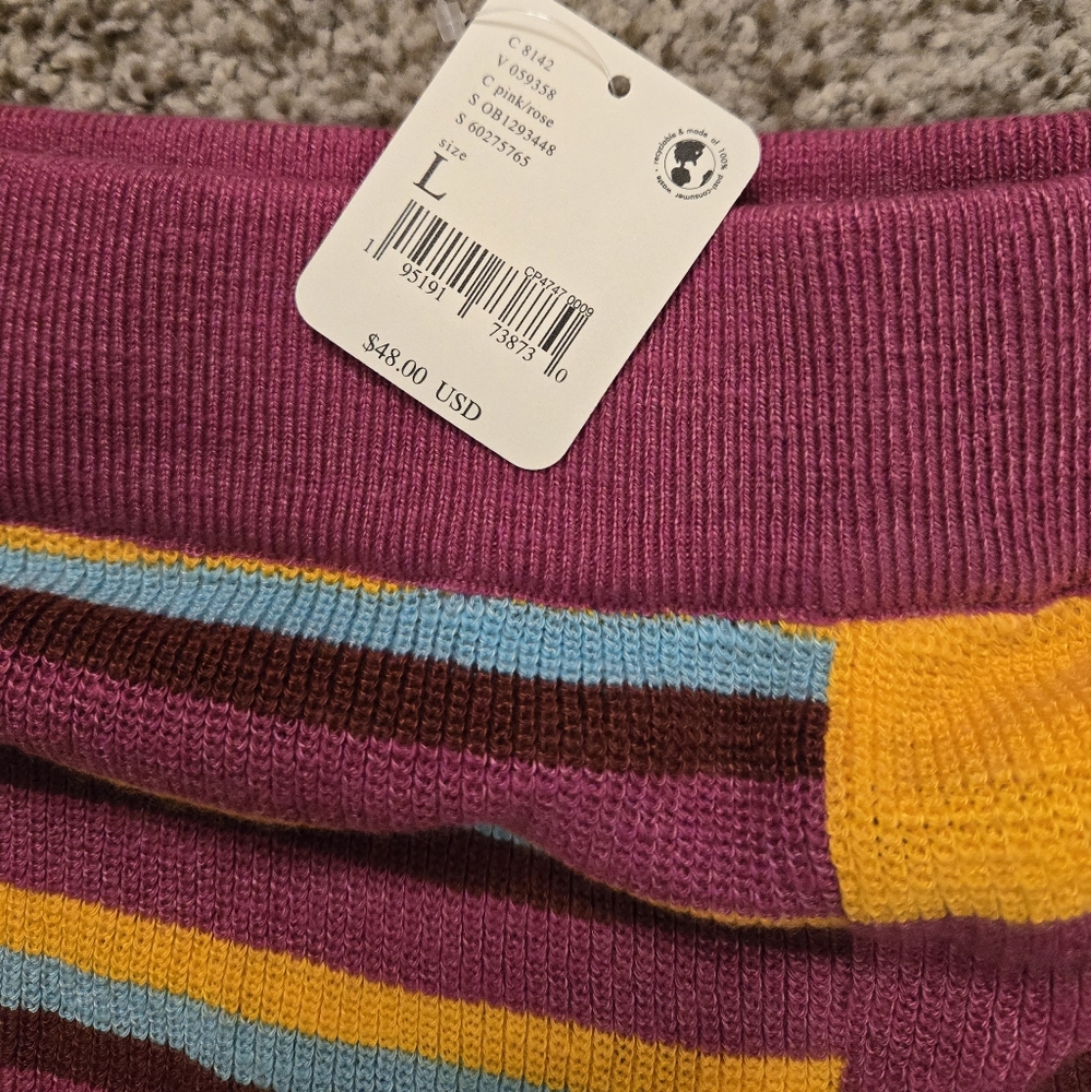 Free People Pink and Yellow Striped Shorts - Picture 4 of 4